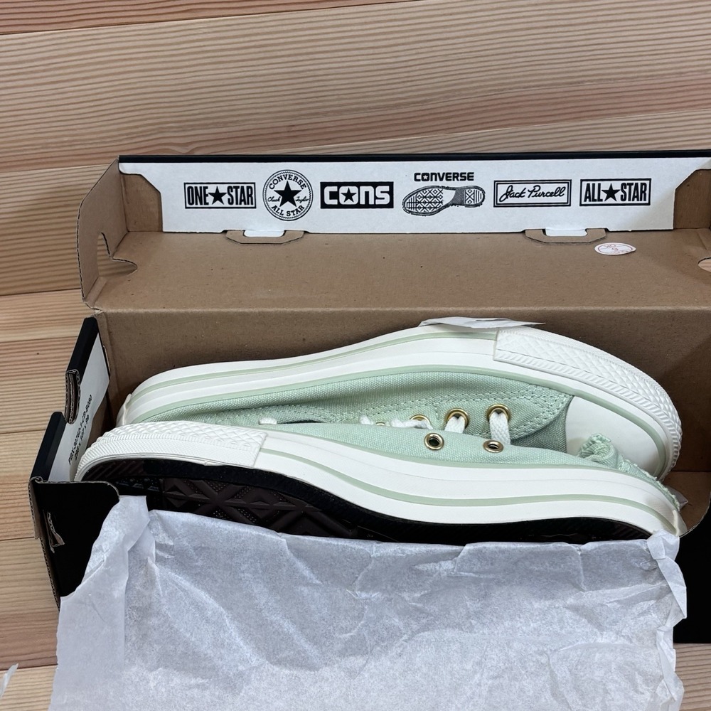 Converse Shoreline Slip On Shoes Womens Sz 7.5 Surplus Mint Sneakers A14969F - Picture 3 of 8